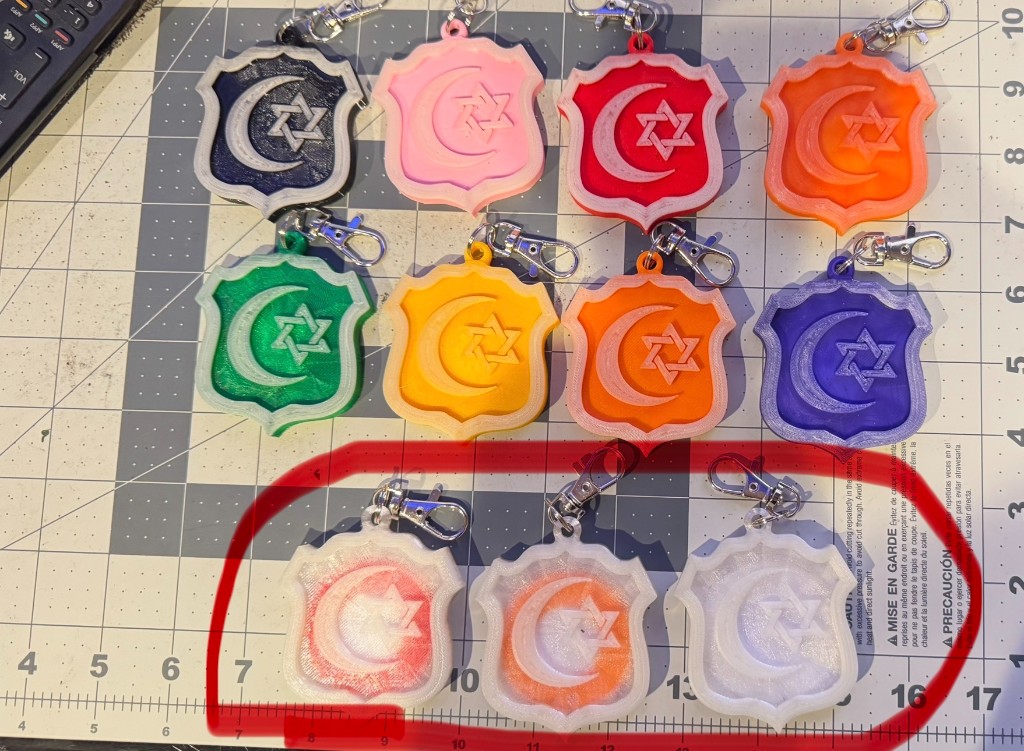 Keychain solid colors